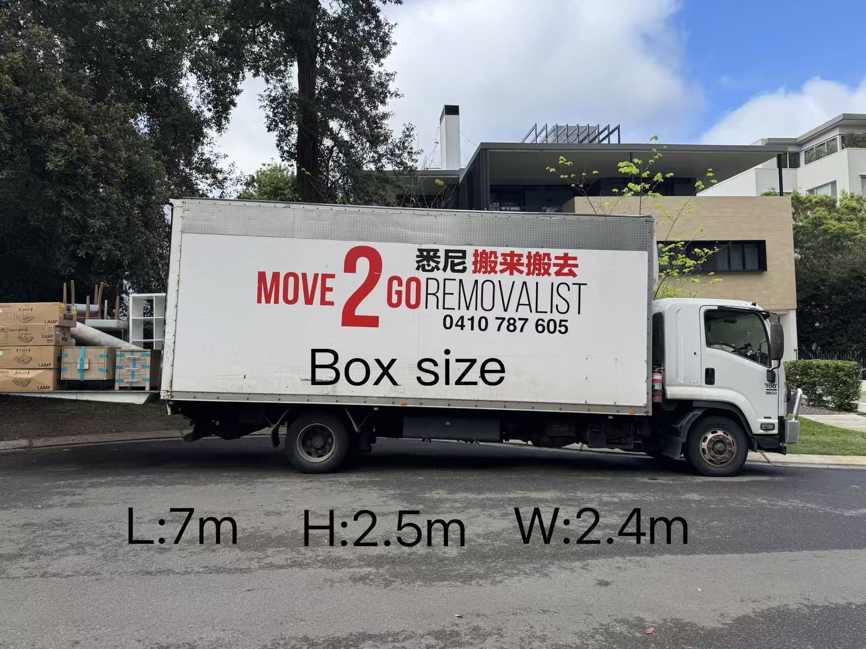 12t removal truck by Move2Go Removalist
